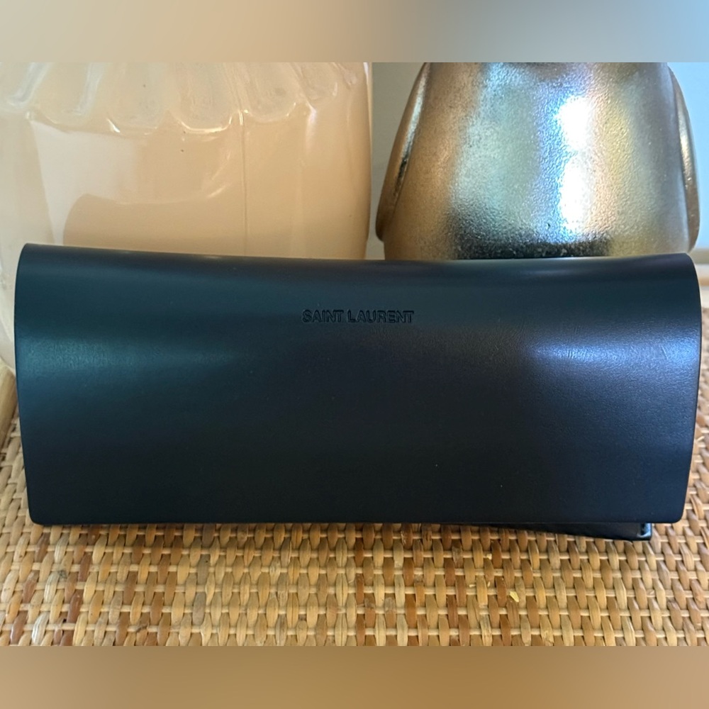Saint Laurent SL M40 55mm Oversized Sunglasses Havana Brown NWT + Case - Picture 11 of 12
